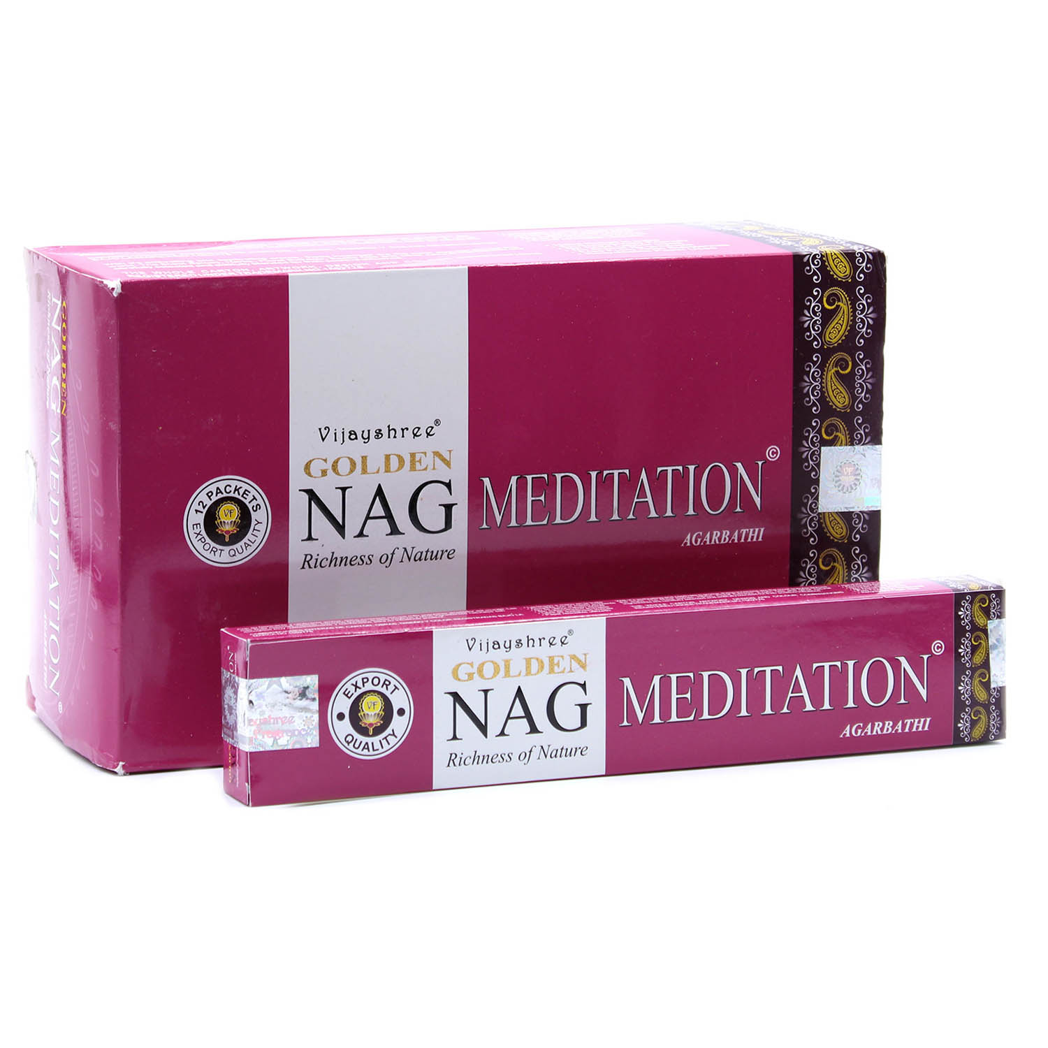 Vijayshree Golden Nag - Meditation Incense Sticks (15g)1