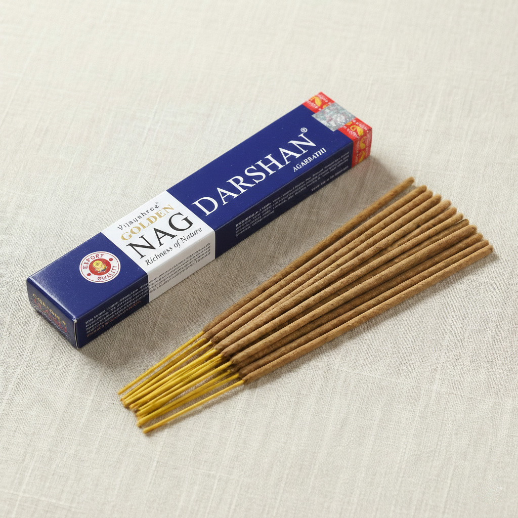 Vijayshree Golden Nag - Darshan Incense Sticks (15g)