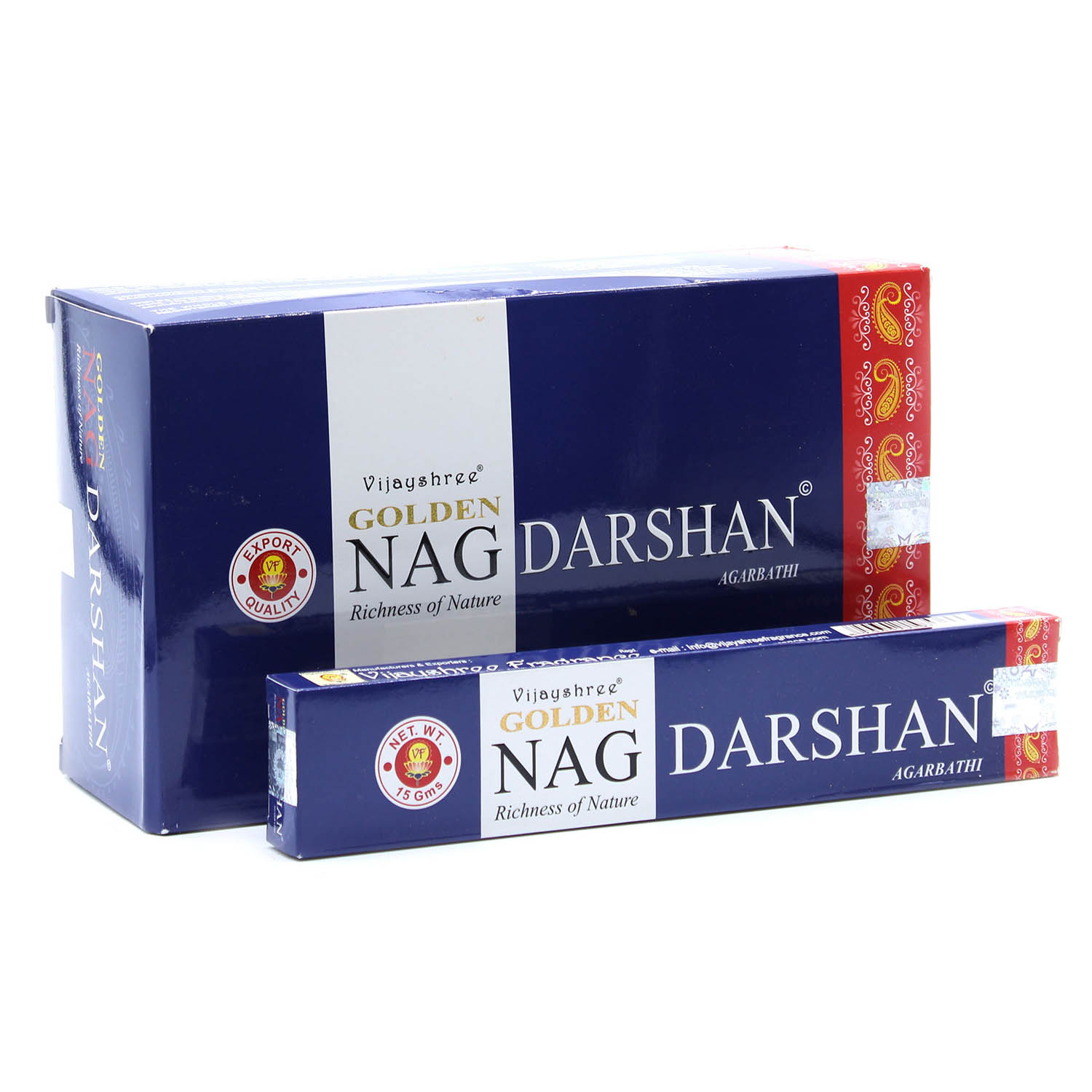 Vijayshree Golden Nag - Darshan Incense Sticks (15g)1