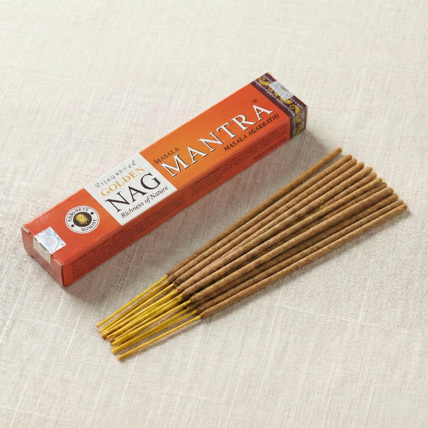 Vijayshree Golden Nag - Mantra Incense Sticks (15g)