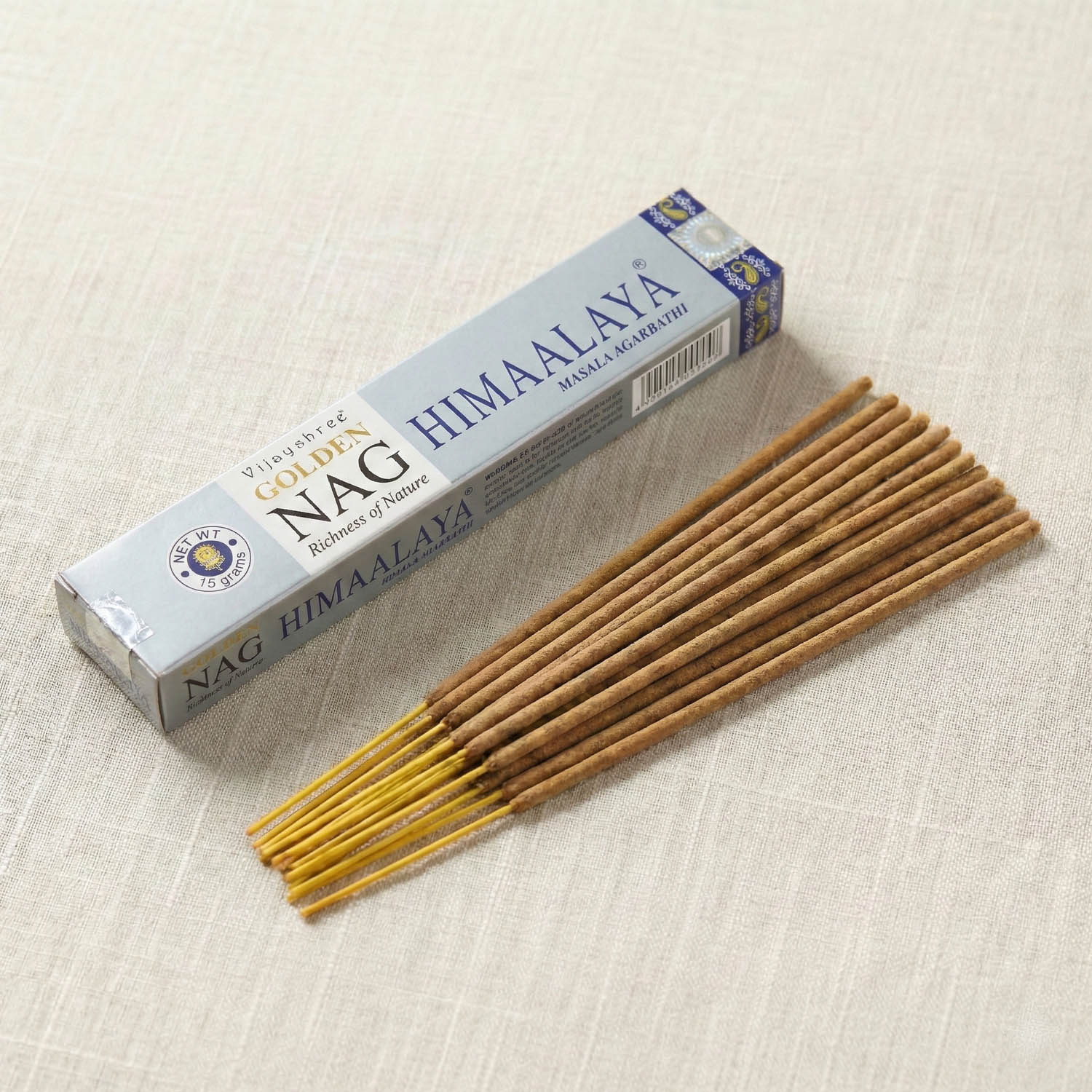 Vijayshree Golden Nag - Himaalaya Incense Sticks (15g)