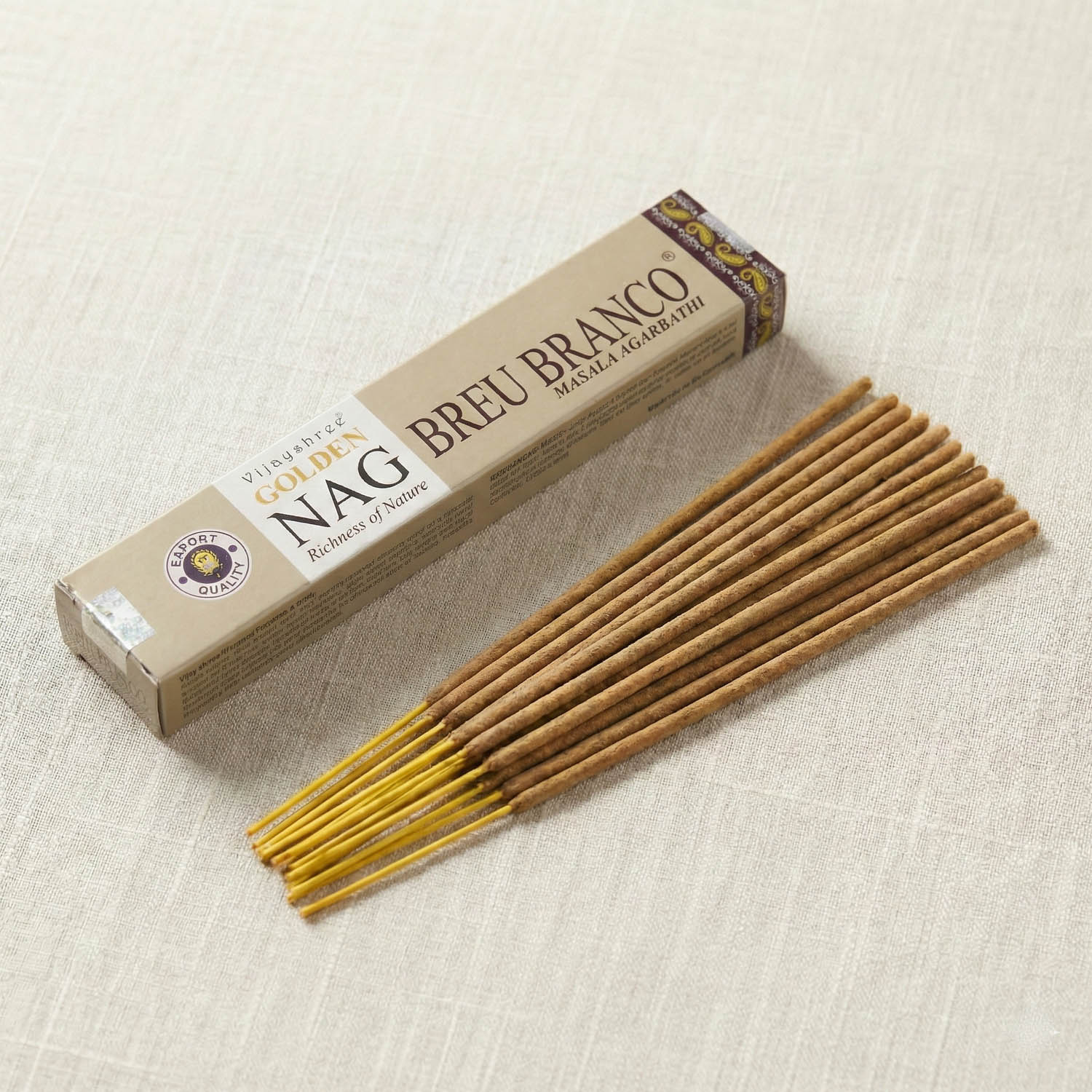 Vijayshree Golden Nag - Breu Branco (Amazon Resin) Incense Sticks (15g)