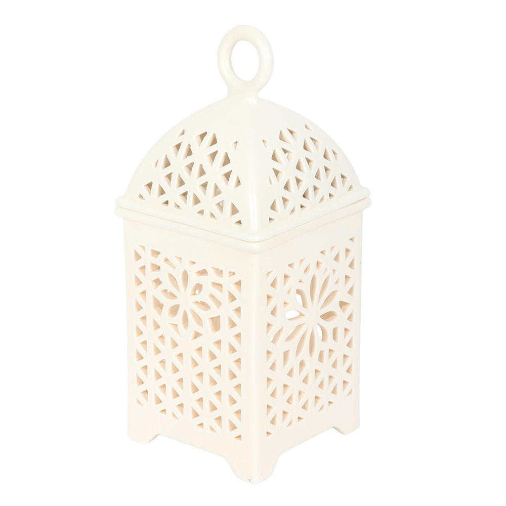 White Ceramic Lantern Multi-Purpose Burner2