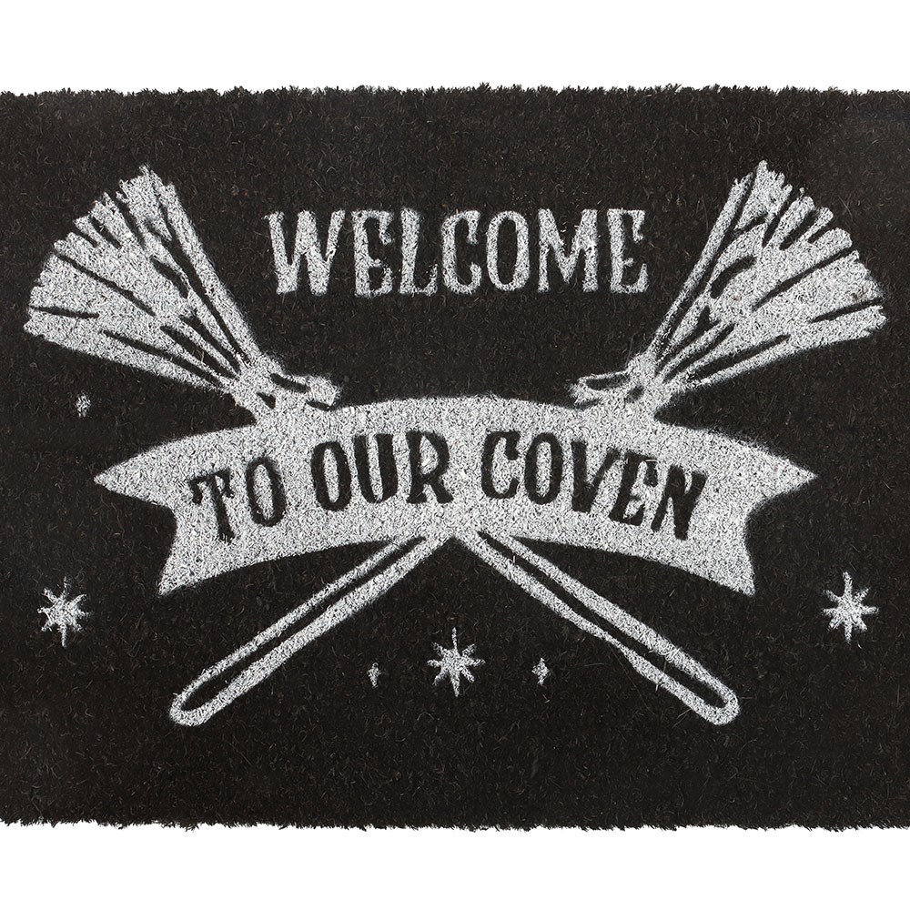 Black Welcome to Our Coven Doormat2