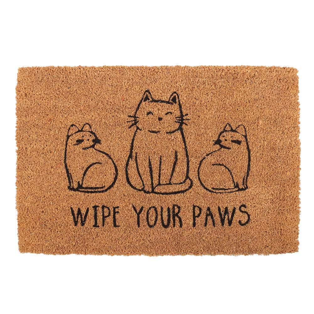 Natural Wipe Your Paws Cat Doormat