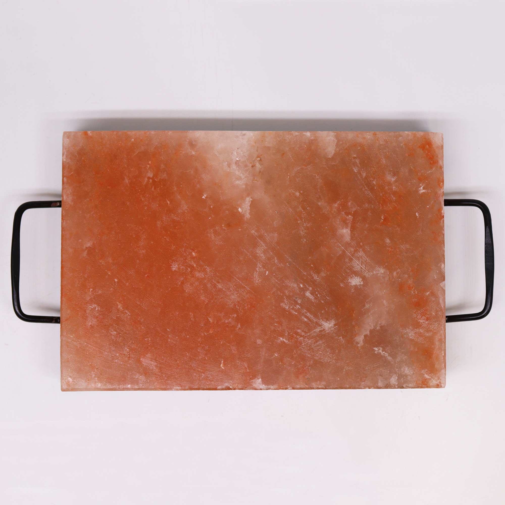 Himalayan Salt BBQ Cooking Plate with Metal Tray - 30x20x5cm2