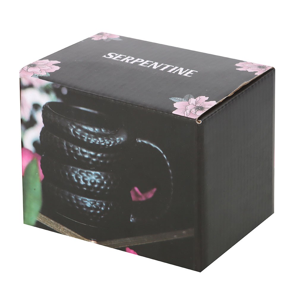 Serpentine Black Coiled Snake Mug (500ml)3