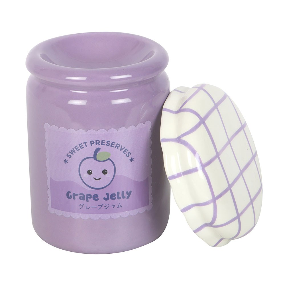 Grape Jelly Jar Ceramic Wax Warmer & Oil Burner1