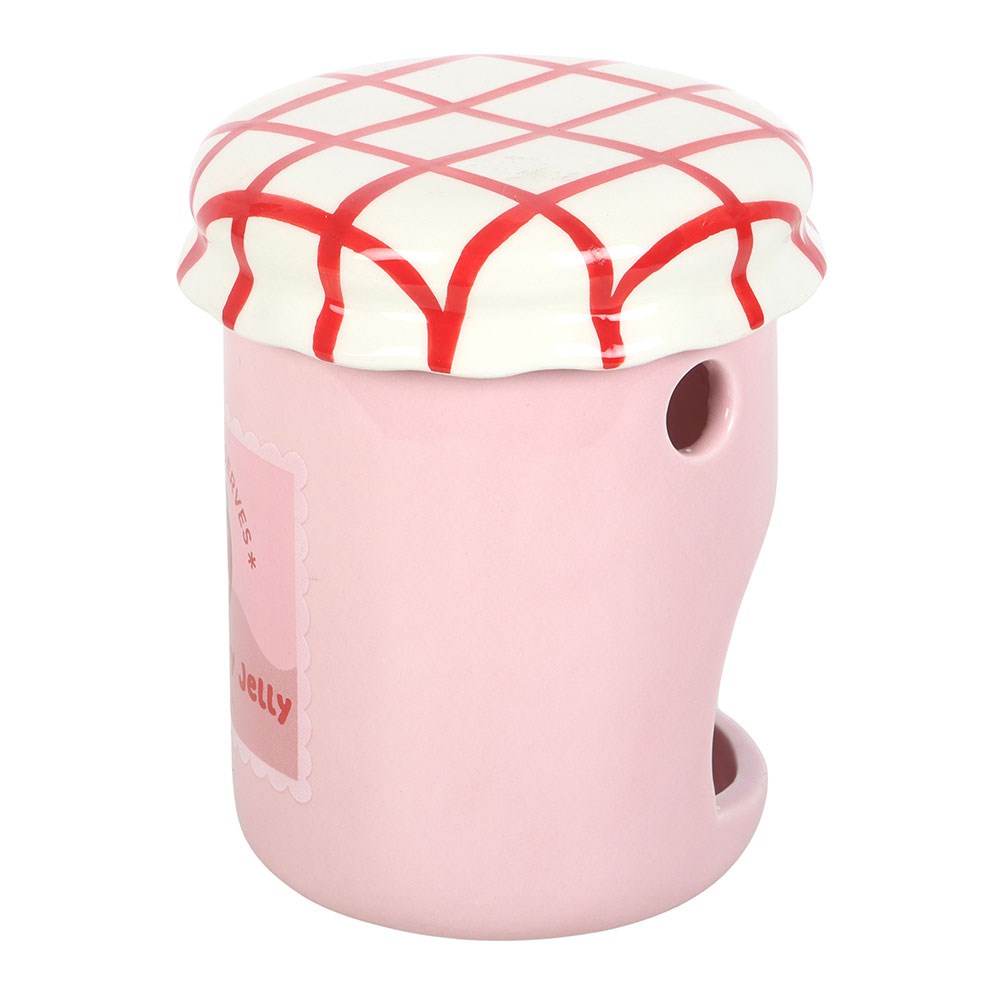 Strawberry Jelly Jar Ceramic Wax Warmer & Oil Burner2