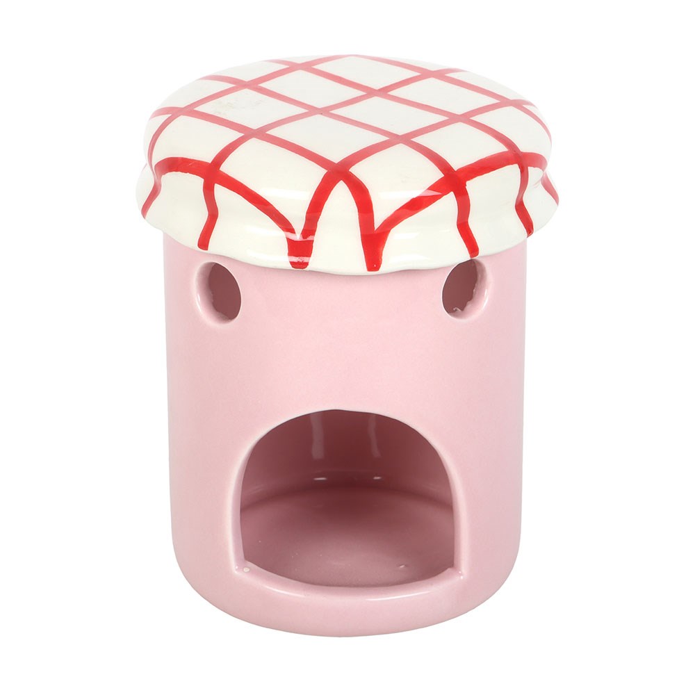 Strawberry Jelly Jar Ceramic Wax Warmer & Oil Burner3