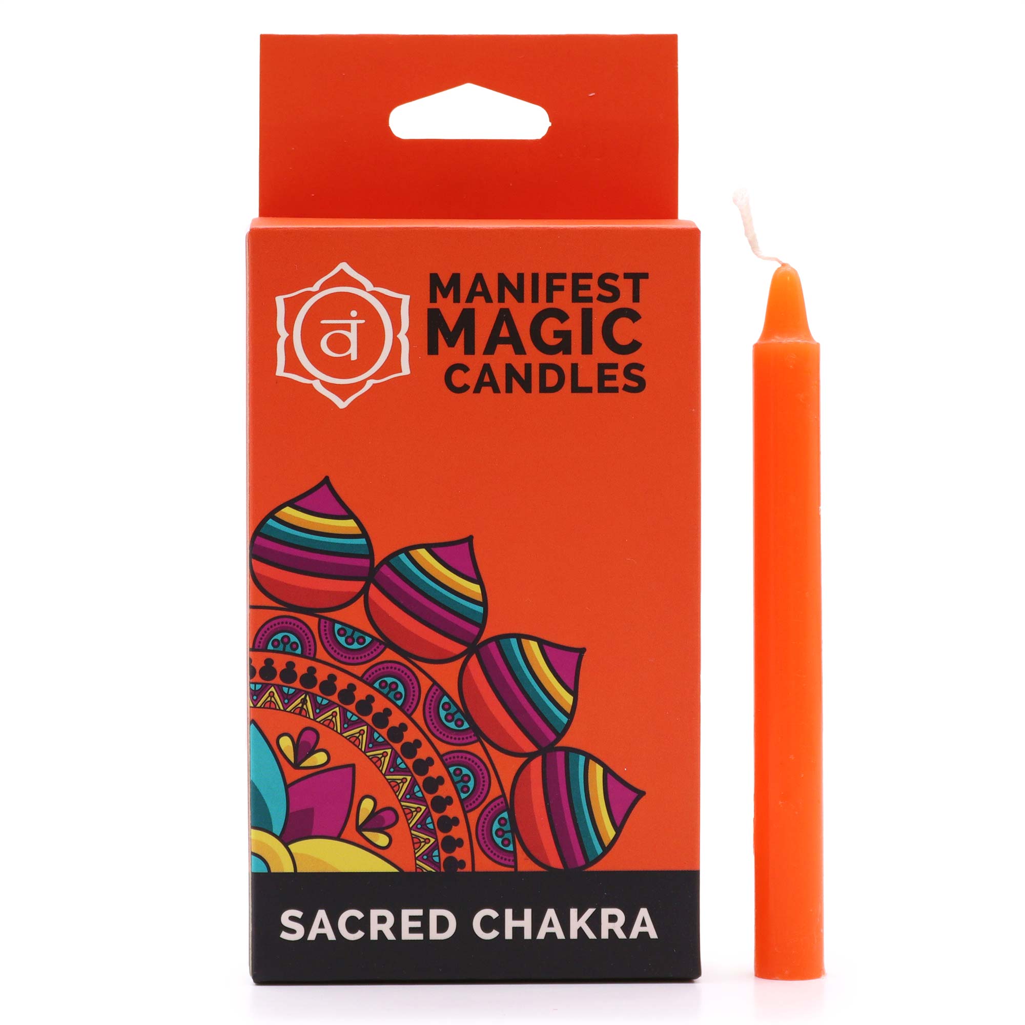 Manifest Magic Candles - Orange Sacred Chakra (Pack of 12)