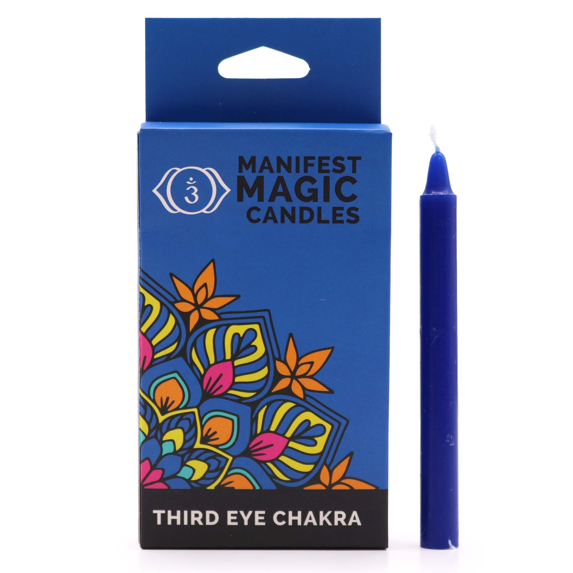 Manifest Magic Candles - Indigo Third Eye Chakra (Pack of 12)