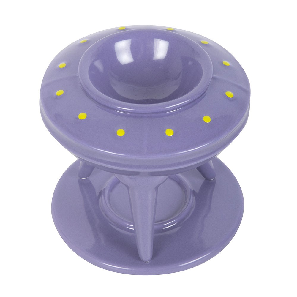 UFO Wax Burner with Lime Alien Wax Melt3