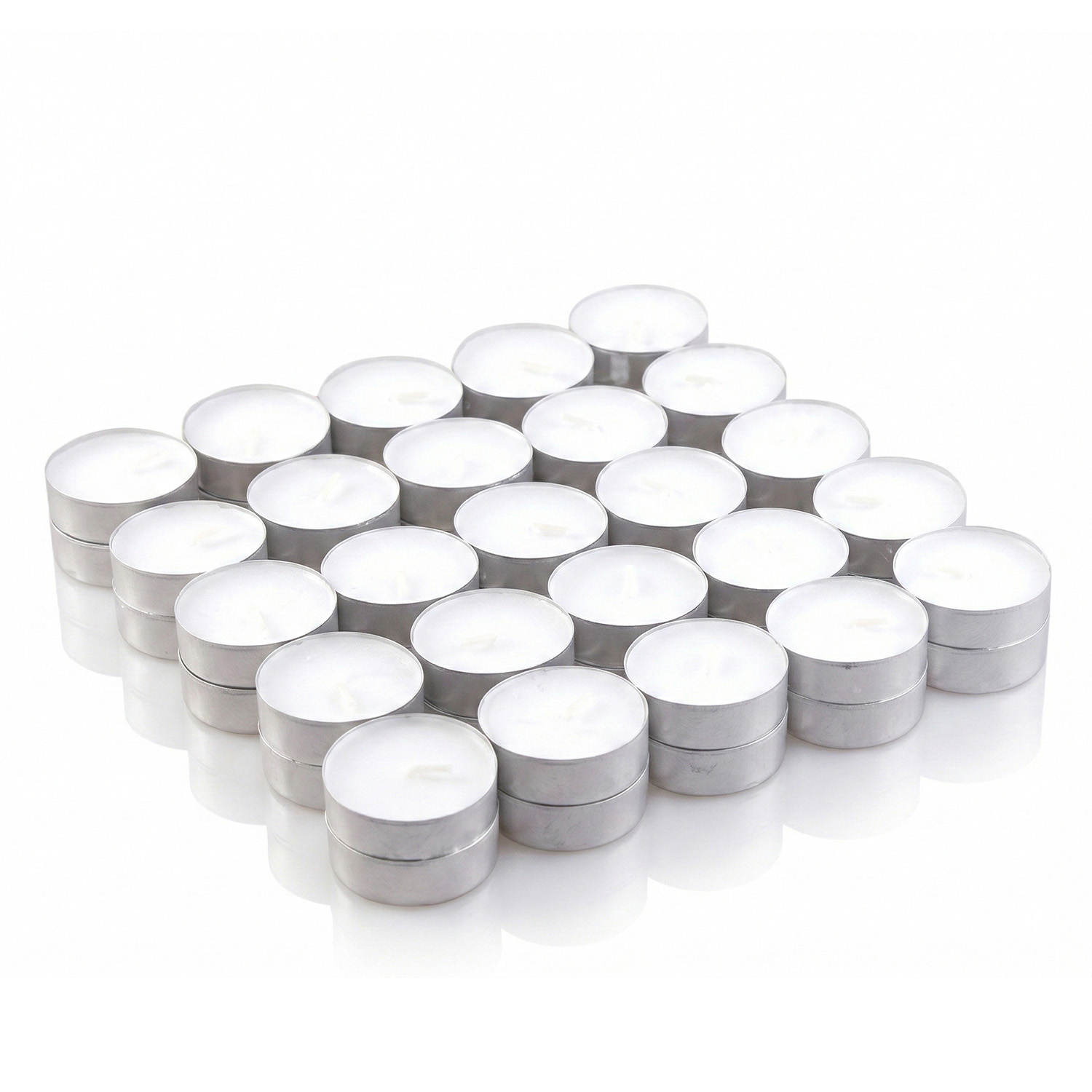 50x Unscented Tealight Candles (4 Hour Burn Time)