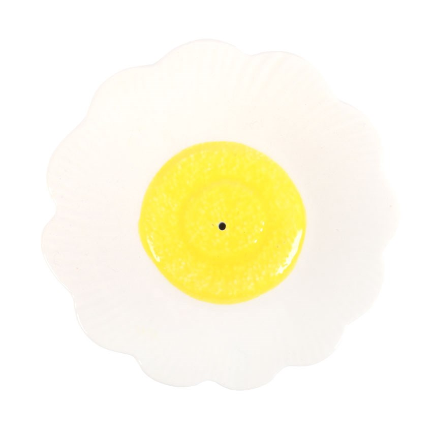 Ceramic Daisy Flower Incense Holder & Ash Catcher2