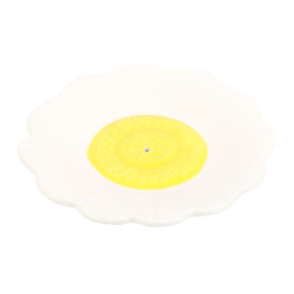 Ceramic Daisy Flower Incense Holder & Ash Catcher3