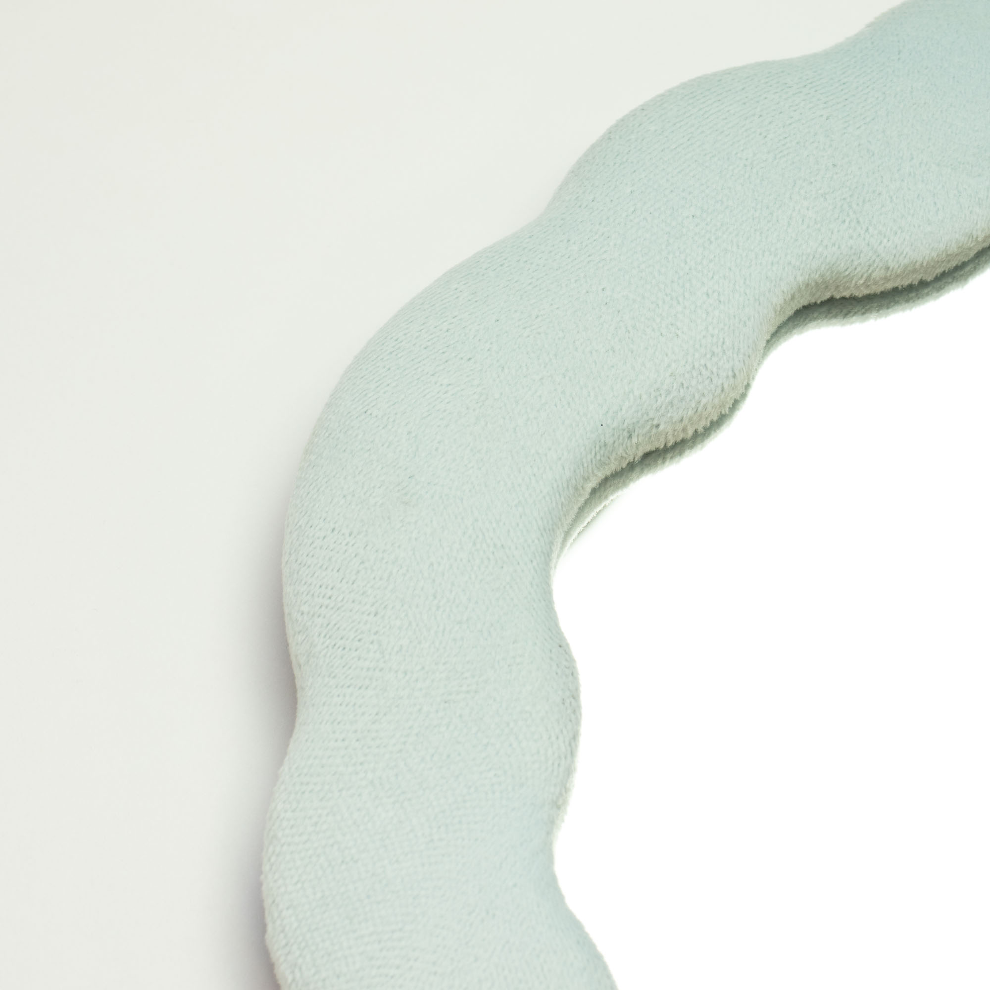 Cloud Blue Velvet Scalloped Cloud Mirror - 28x24cm2