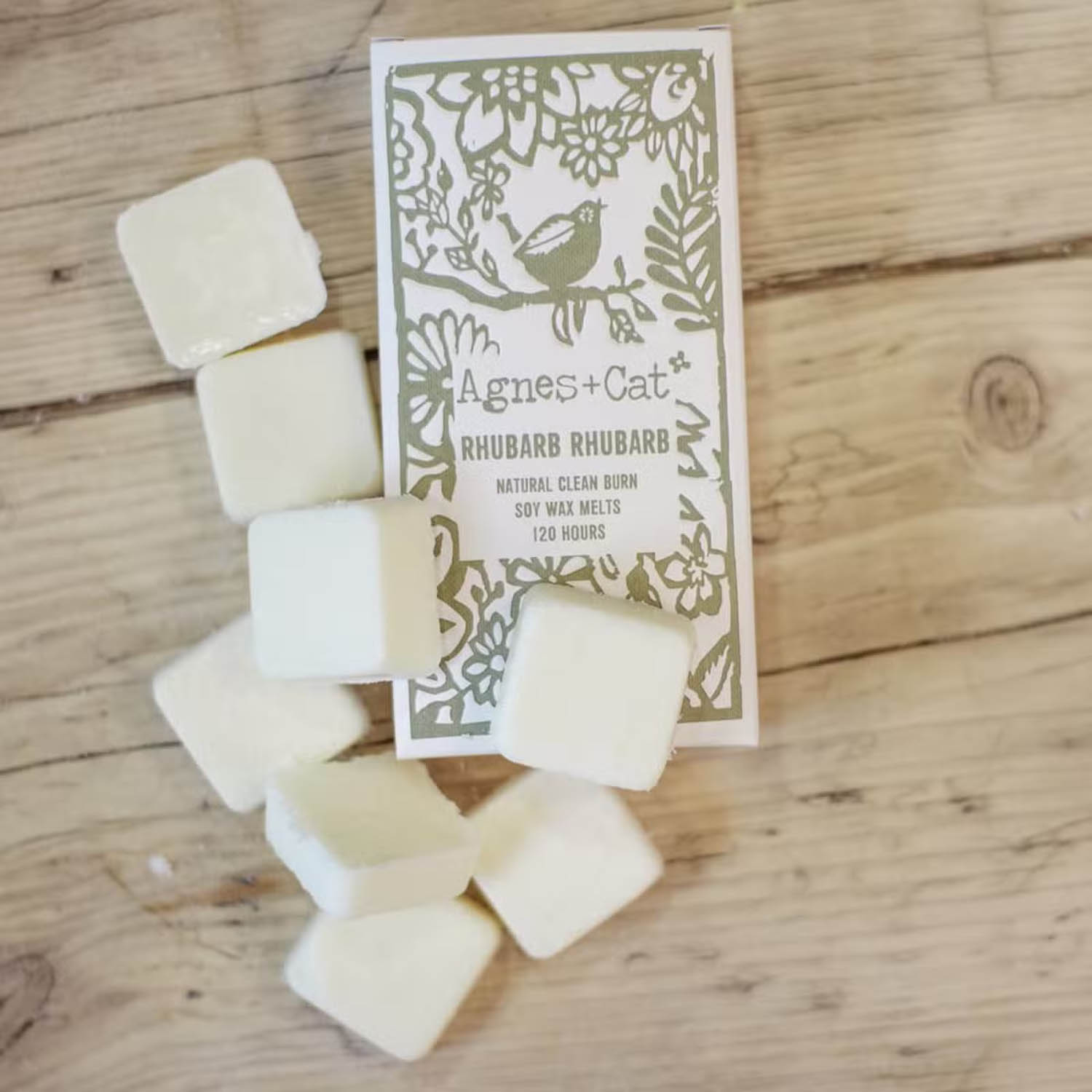 Agnes & Cat Rhubarb Rhubarb Soy Wax Melts - Box of 82