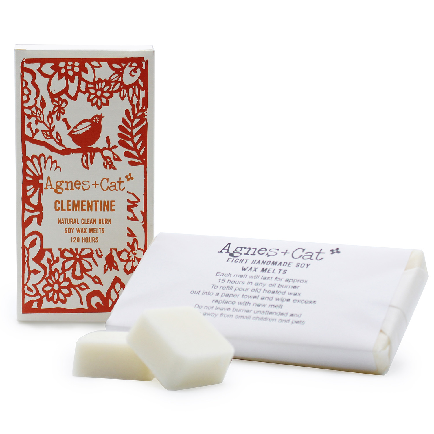 Agnes & Cat Clementine Soy Wax Melts - Box of 8