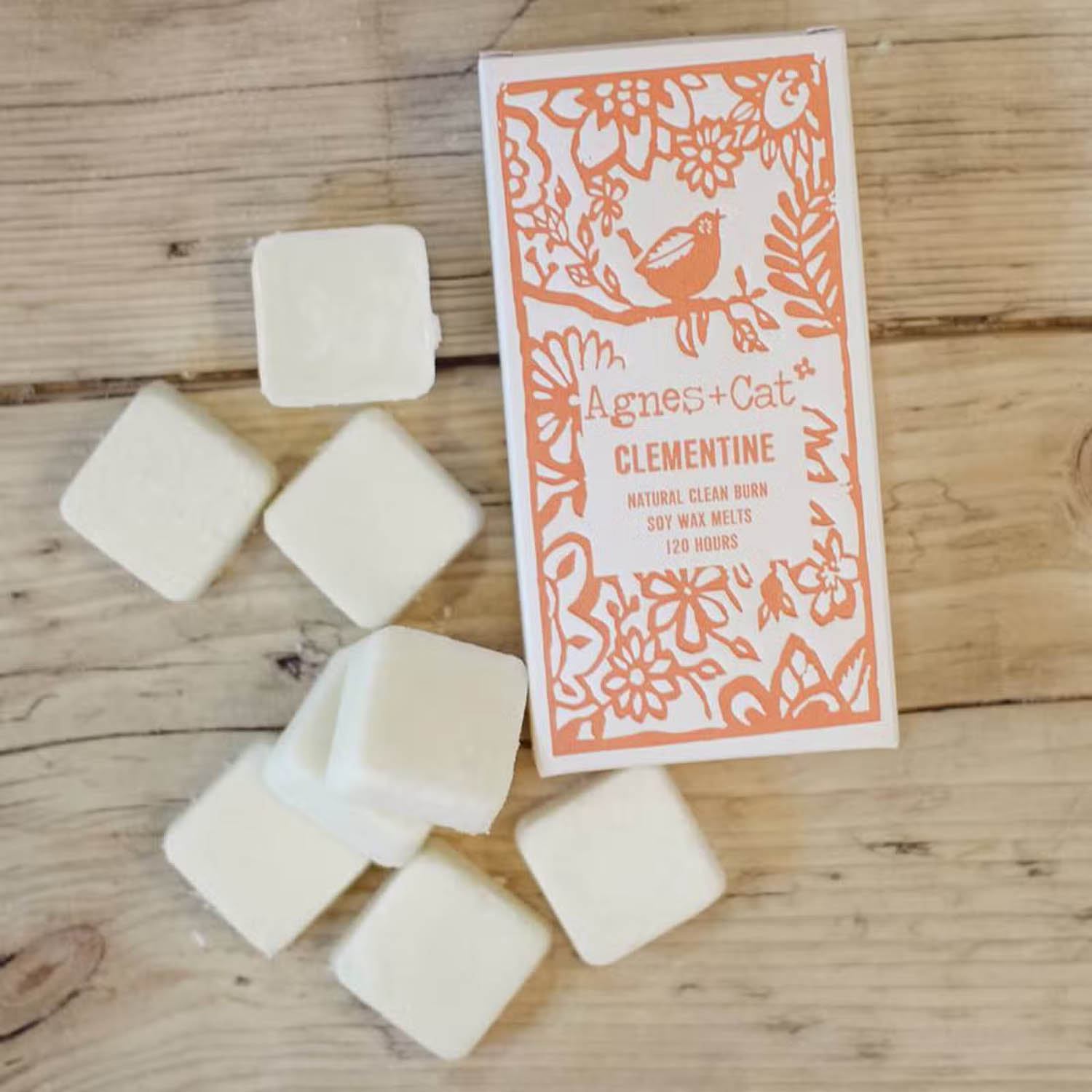 Agnes & Cat Clementine Soy Wax Melts - Box of 82
