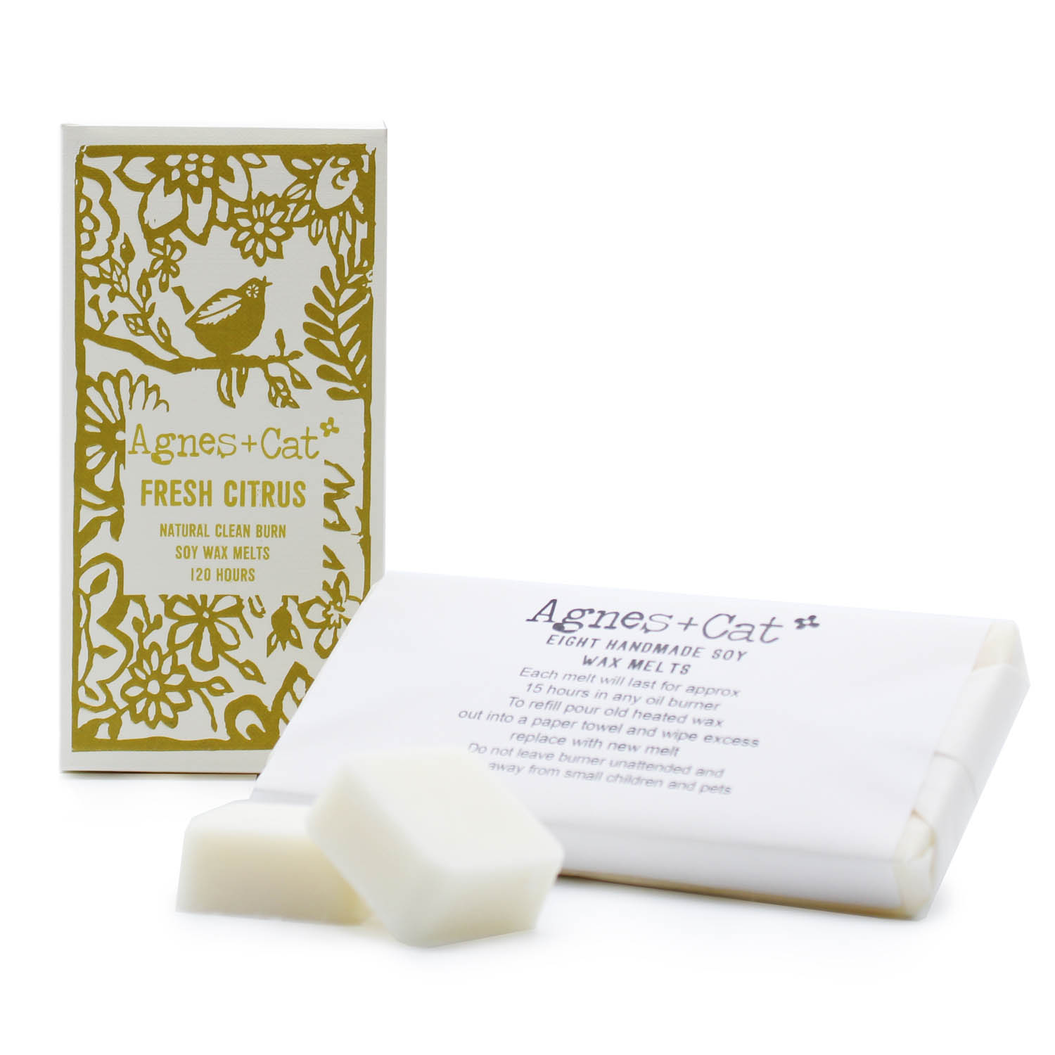 Agnes & Cat Fresh Citrus Soy Wax Melts - Box of 8