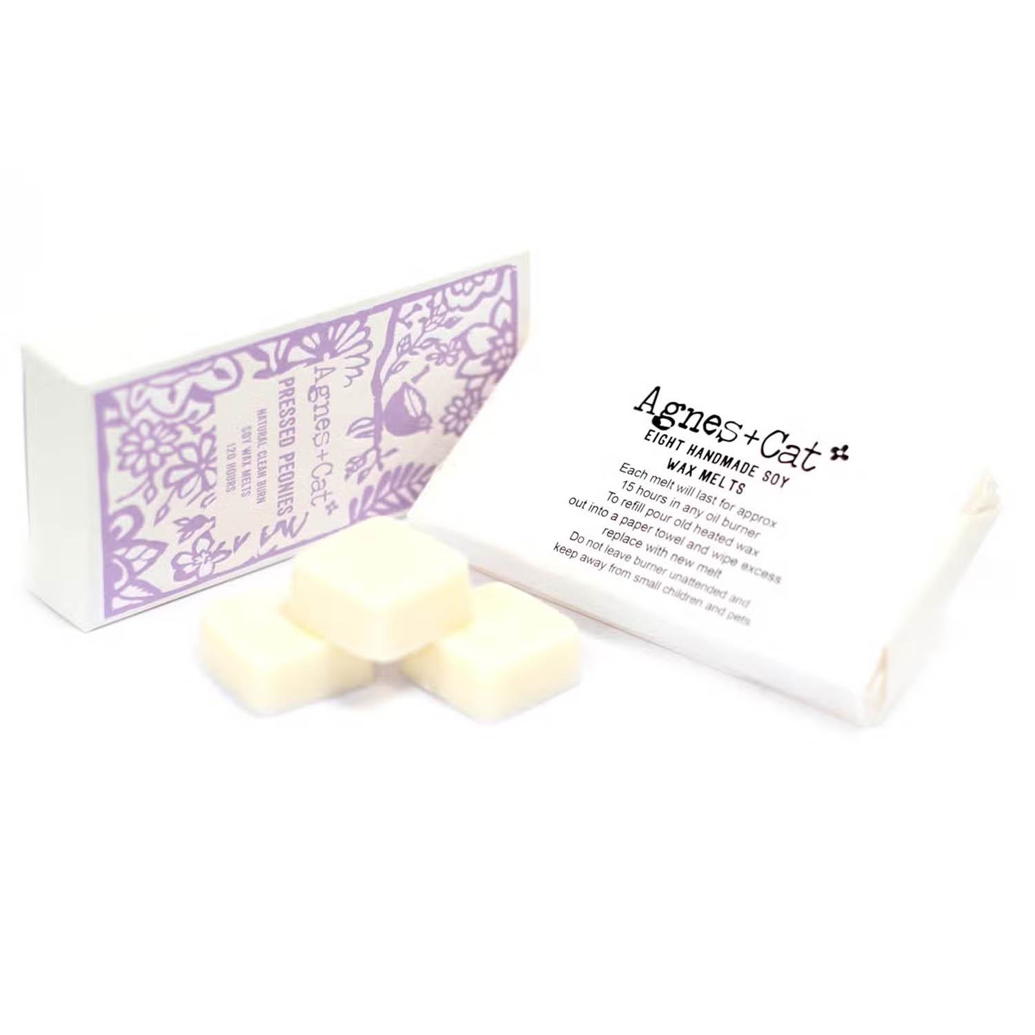 Agnes & Cat Pressed Peonies Soy Wax Melts - Box of 81