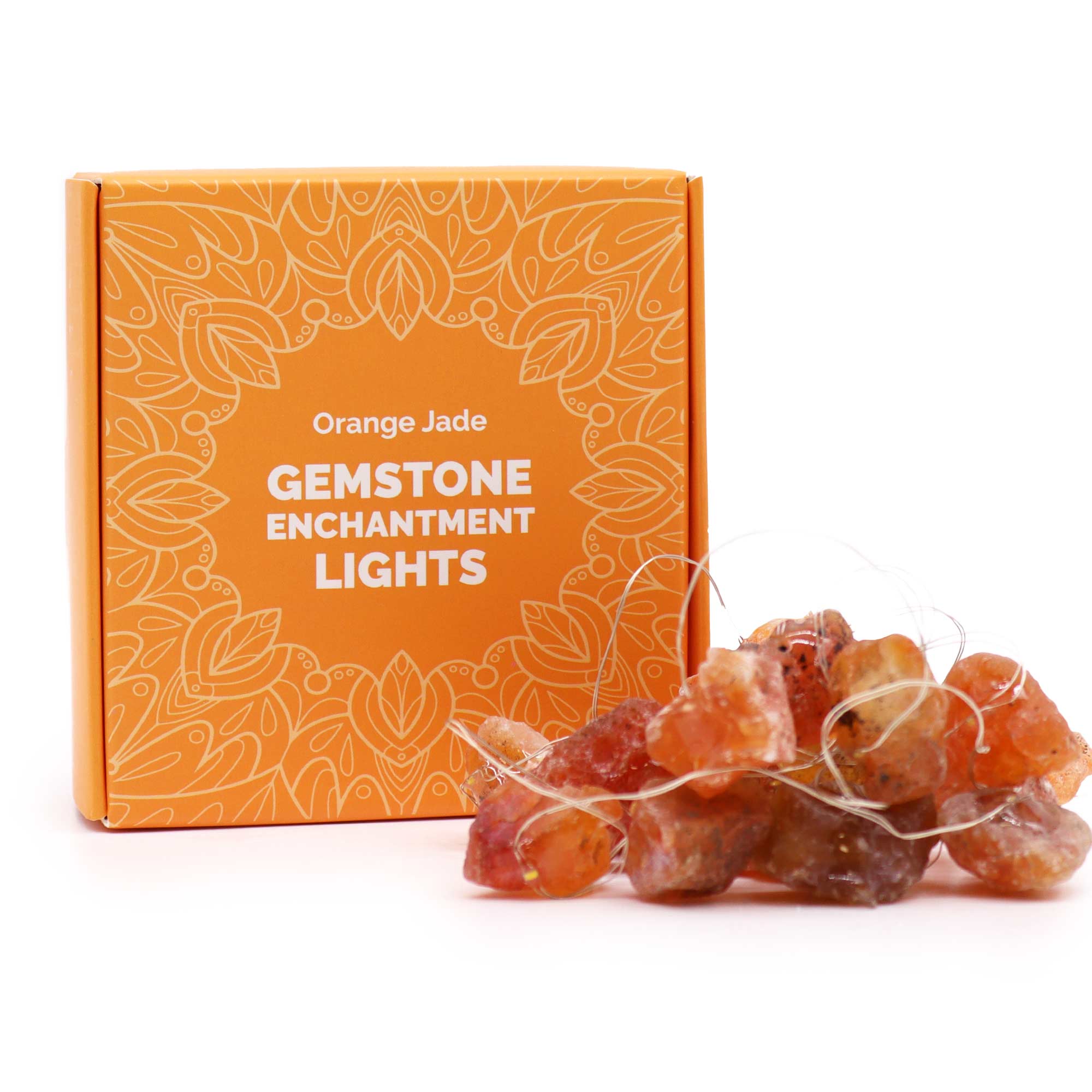 Orange Jade Gemstone Enchantment String Lights (227cm)