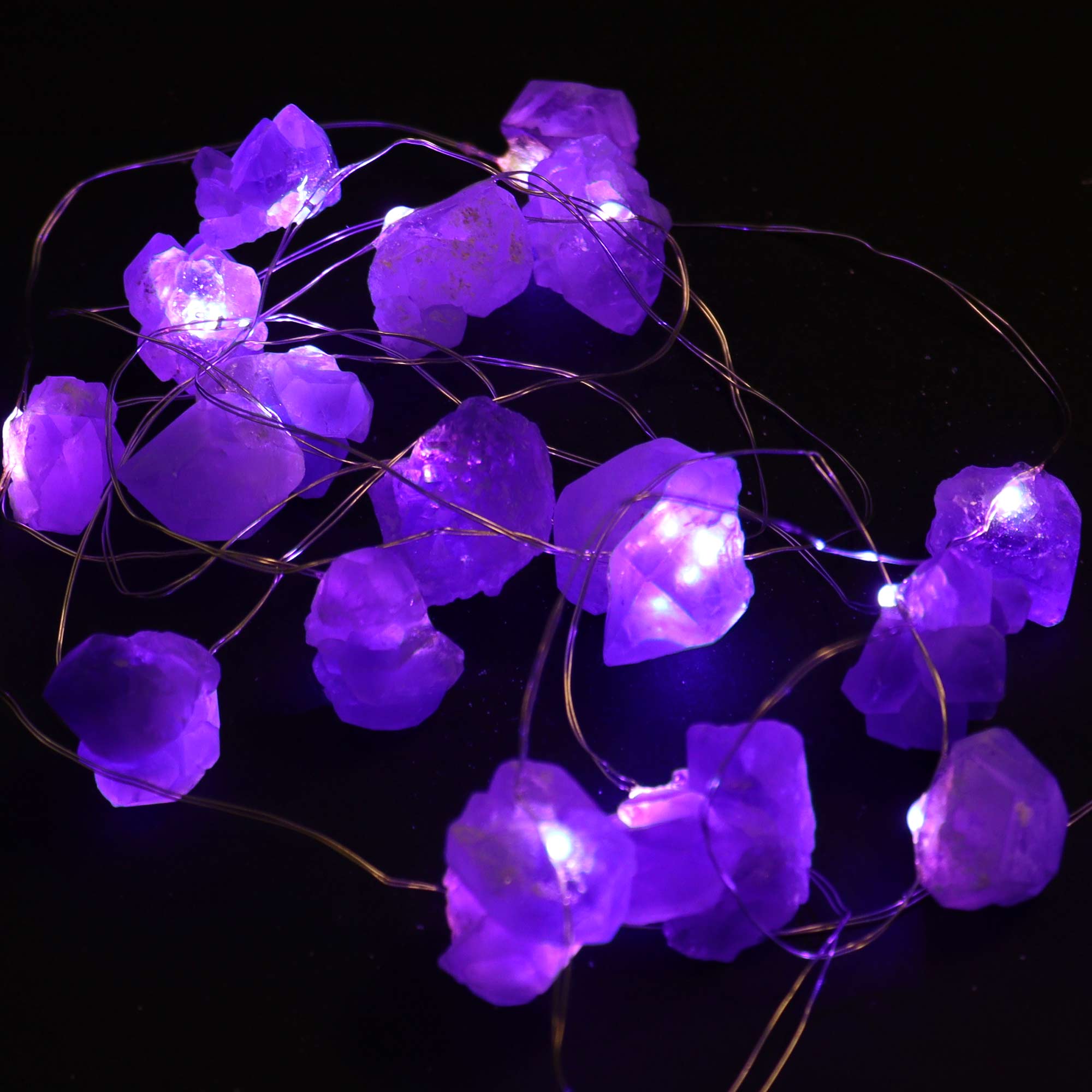 Amethyst Gemstone Enchantment String Lights (227cm)1