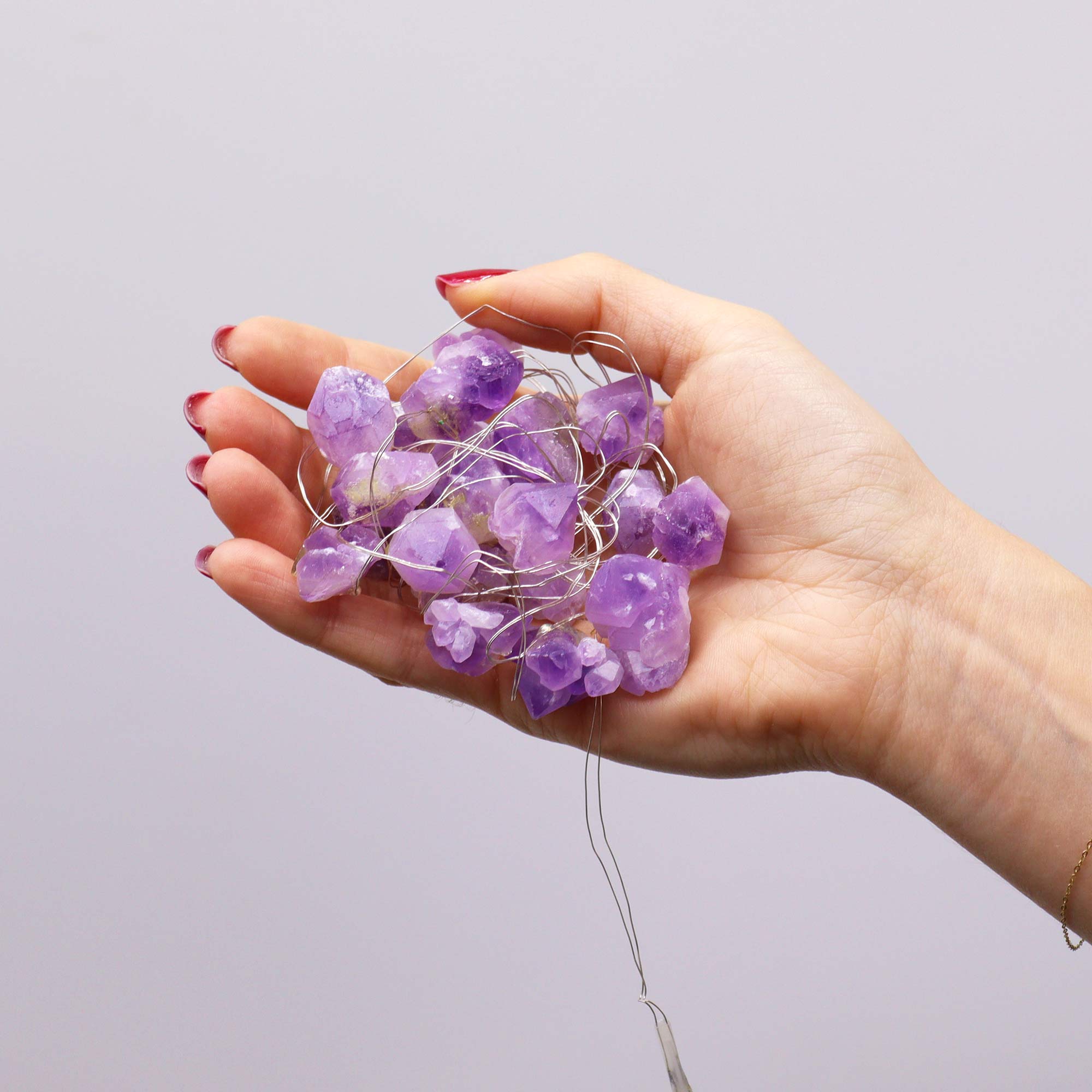 Amethyst Gemstone Enchantment String Lights (227cm)3