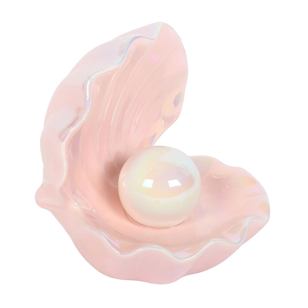 Iridescent Pink Clam Shell Trinket Dish2