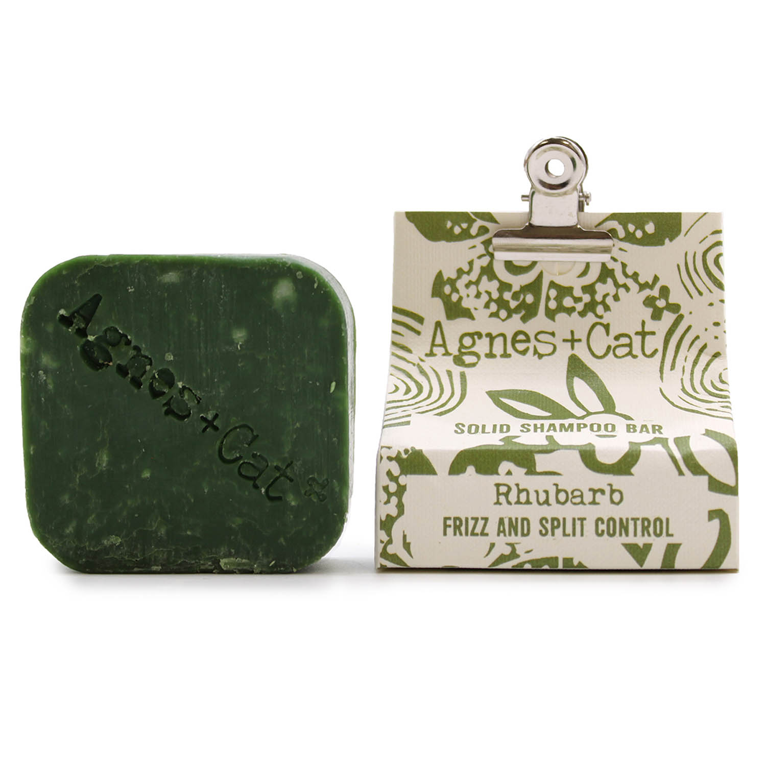 Agnes + Cat Rhubarb Solid Shampoo Bar - Frizz & Split Control