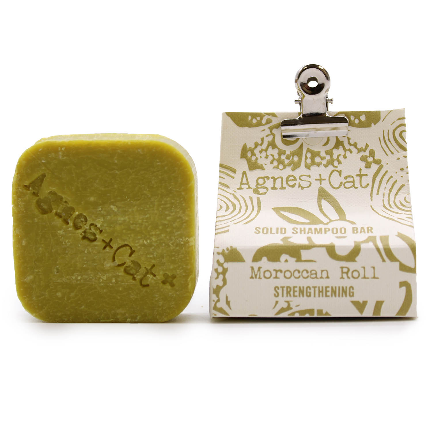 Agnes + Cat Moroccan Roll Solid Shampoo Bar - Strengthening