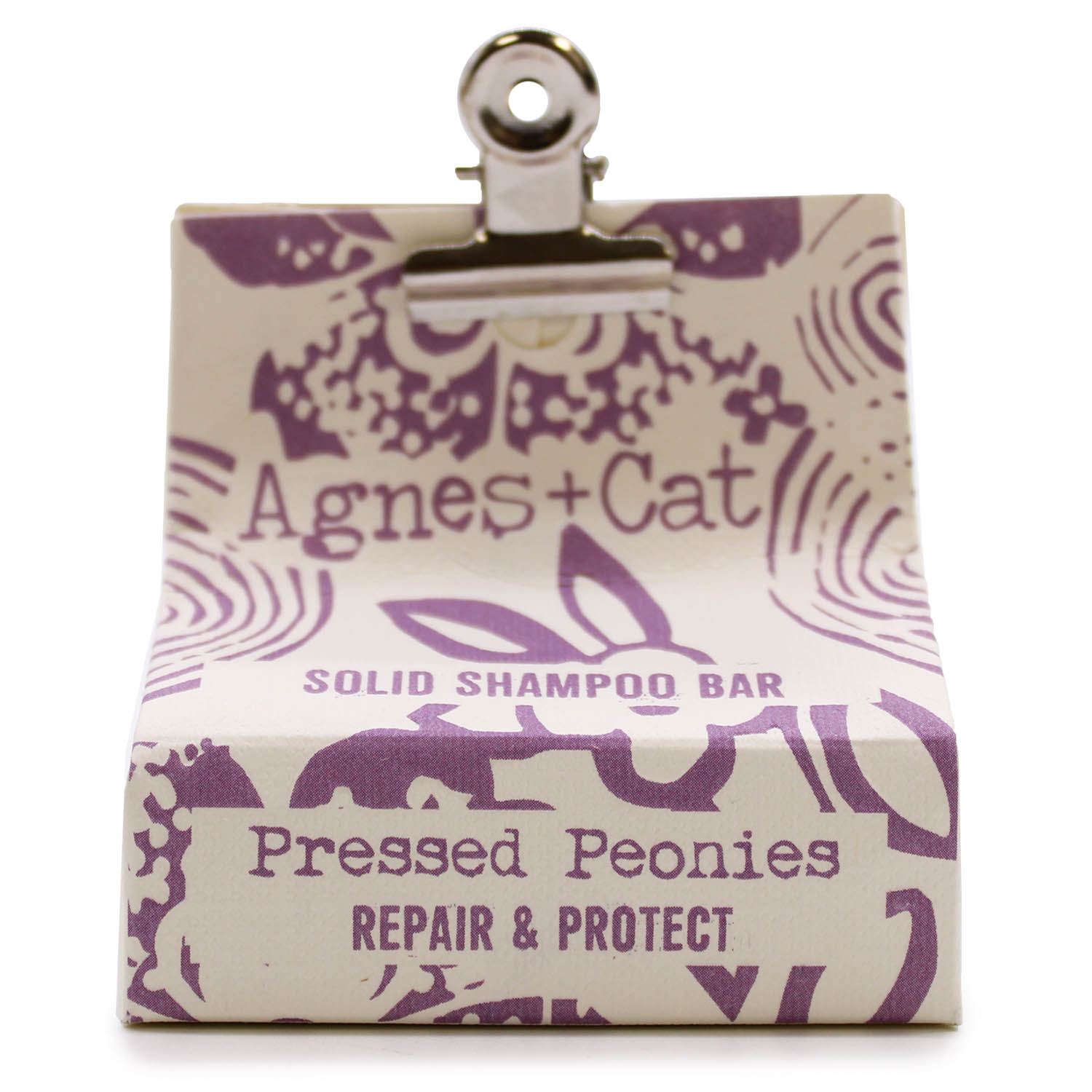 Agnes + Cat Pressed Peonies Solid Shampoo Bar - Repair & Protect2