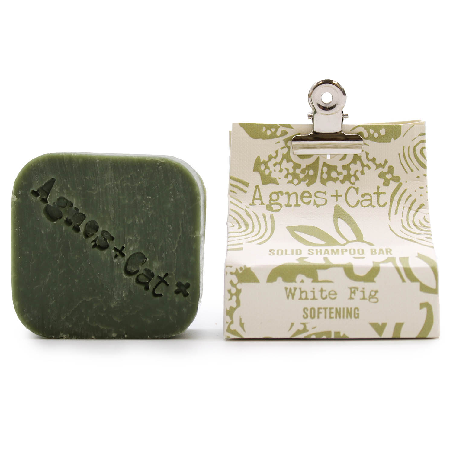 Agnes + Cat White Fig Solid Shampoo Bar - Softening