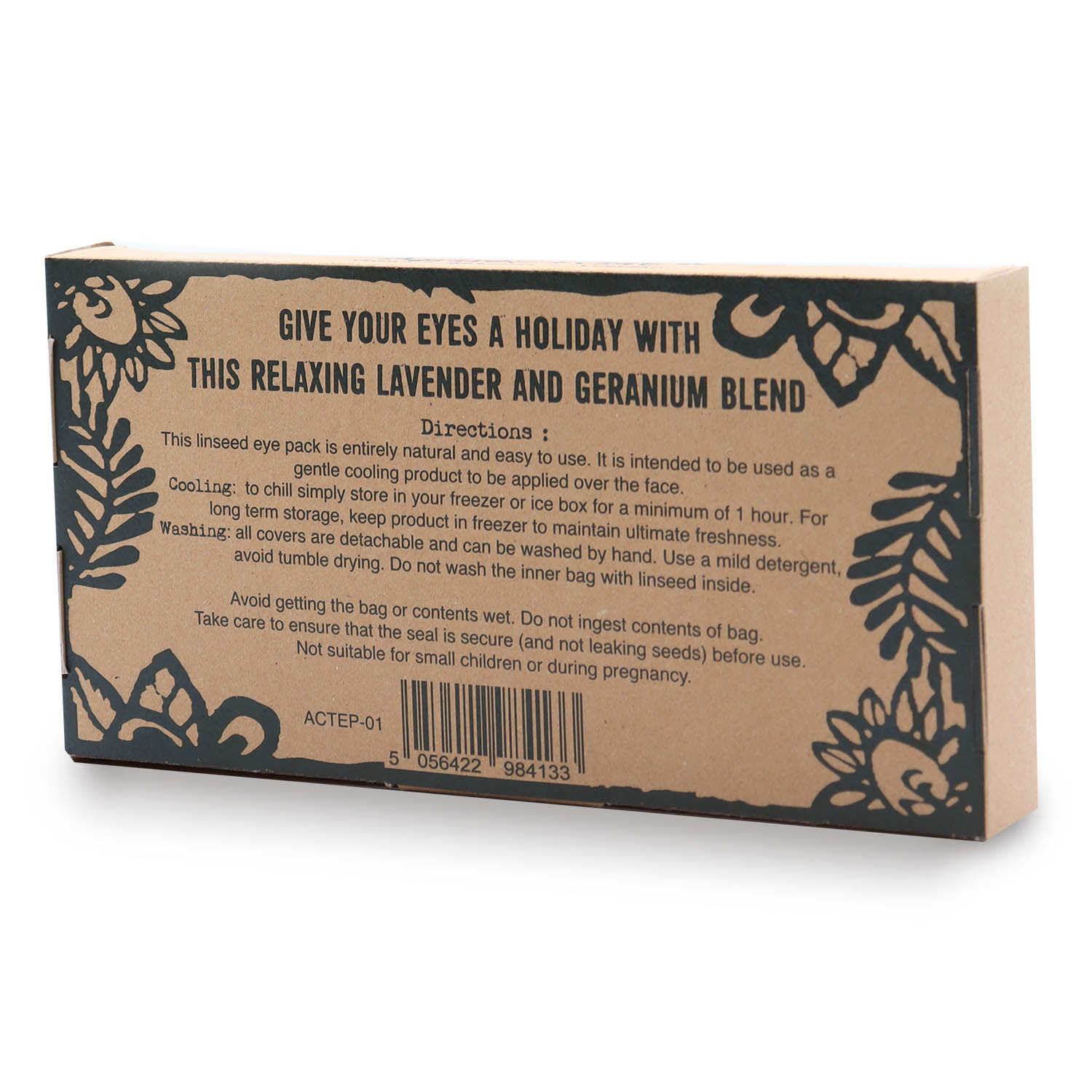 Agnes & Cat Therapeutic Eye Pillow - Slumber & Relax - Lavender & Geranium2