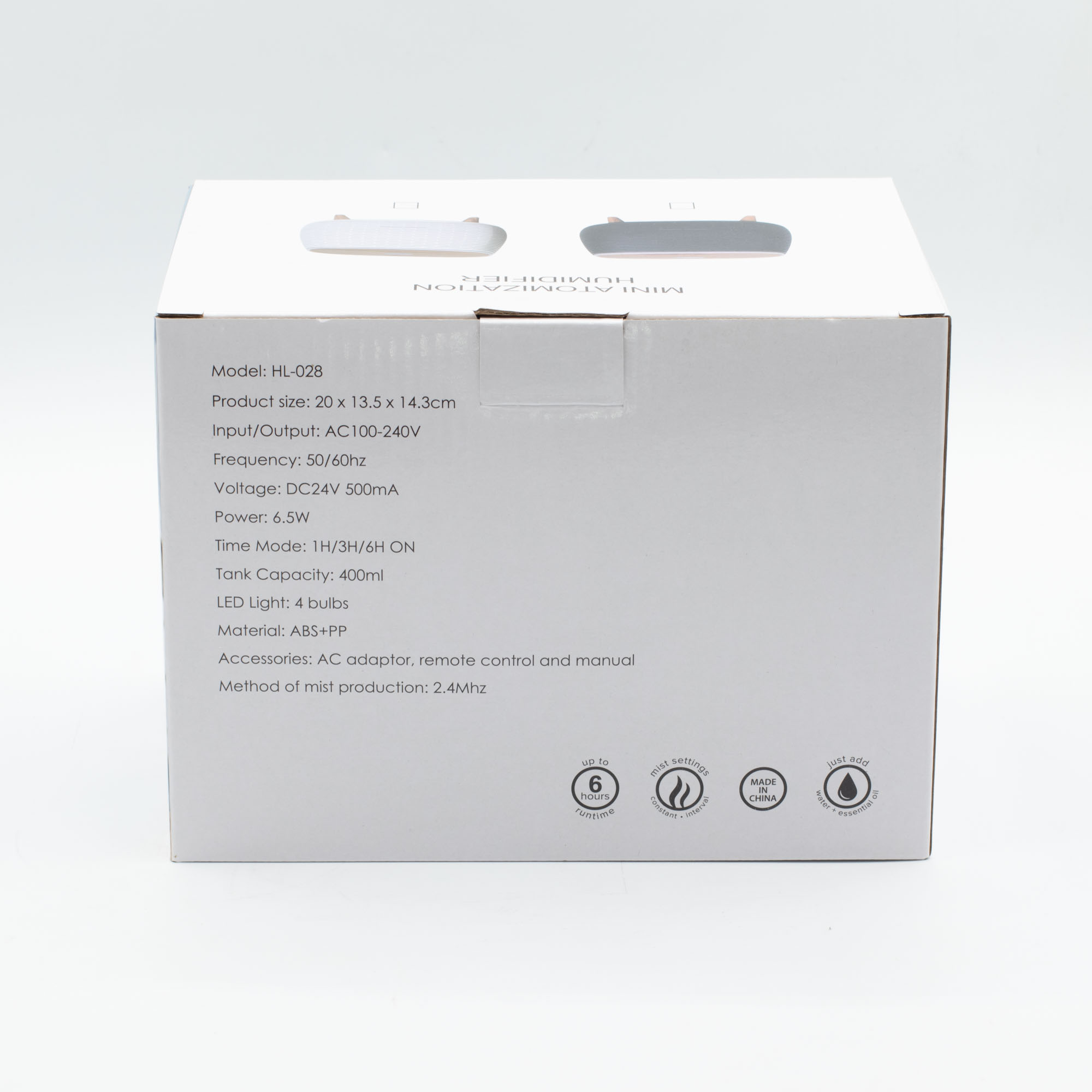 Mini Atomisation Humidifier & Diffuser - Colour Changing13