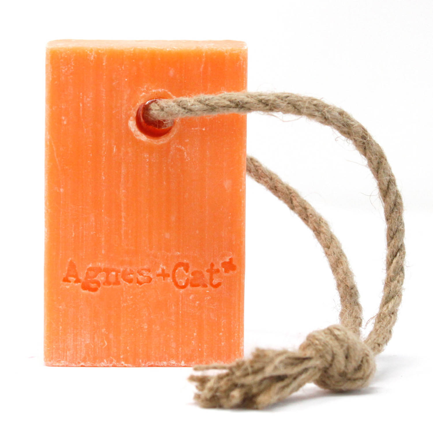 Agnes + Cat Fragranced Coconut Butter Soap on a Rope - Clementine1