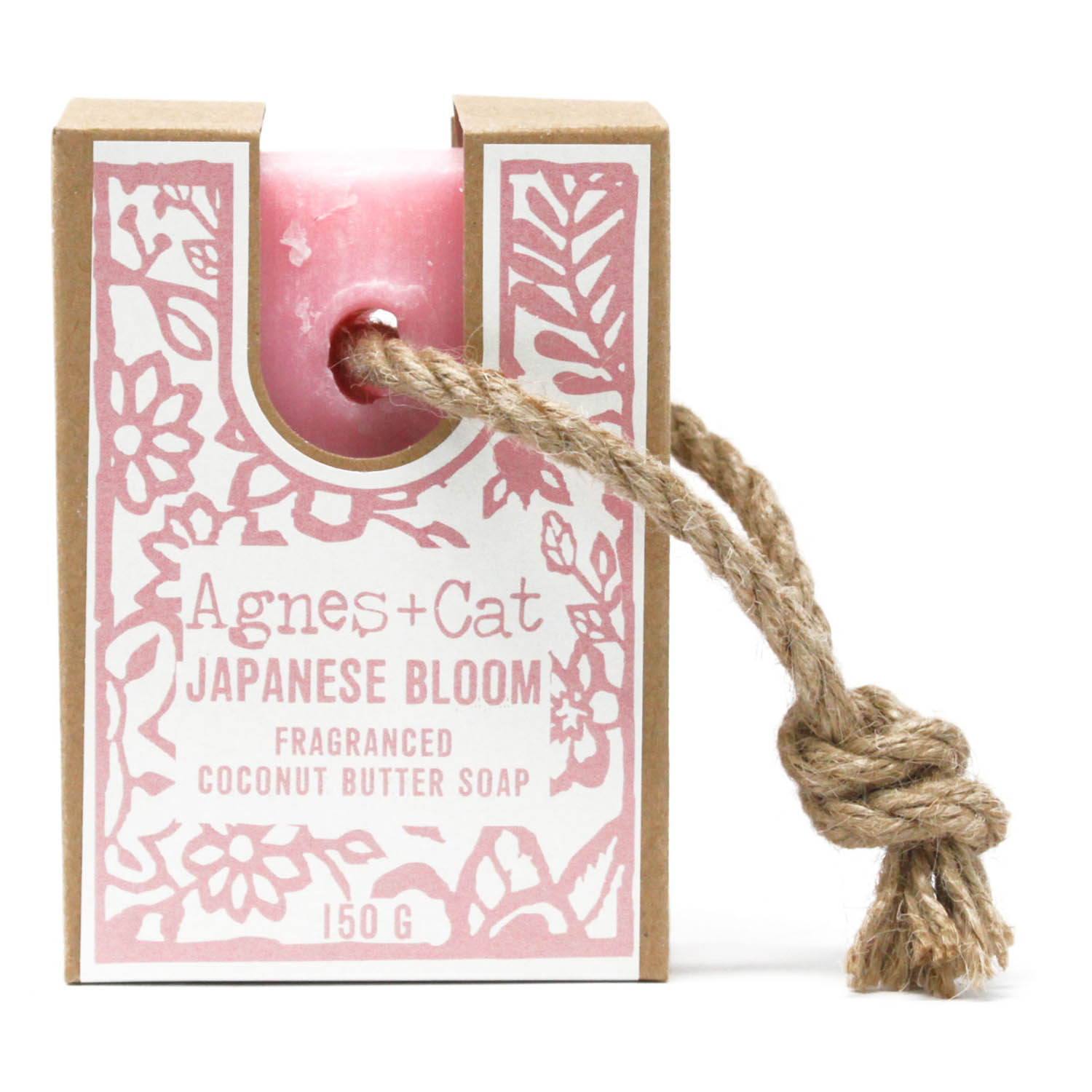 Agnes + Cat Fragranced Coconut Butter Soap on a Rope - Japanese Bloom