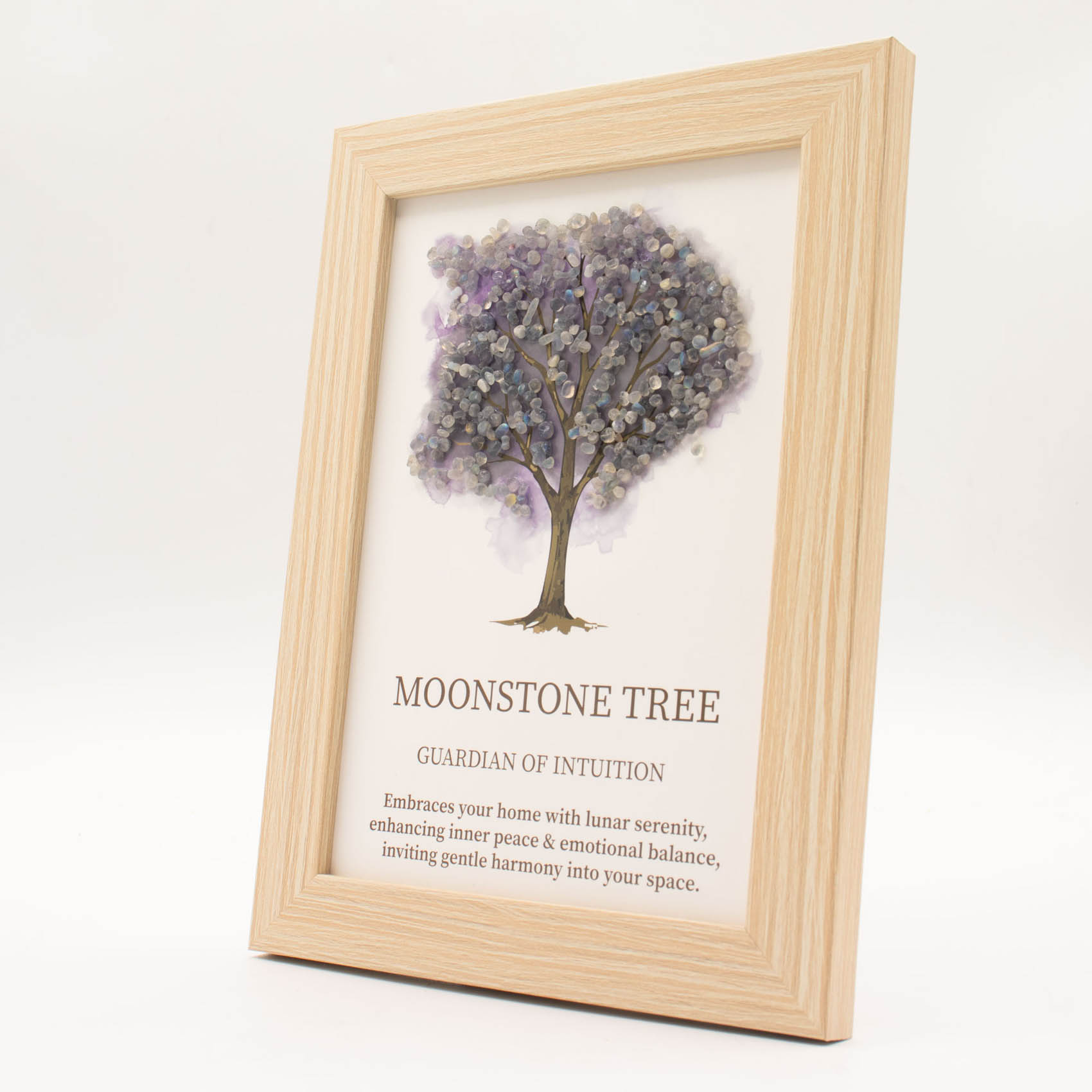 Framed Moonstone Tree of Life Gemstone Picture1