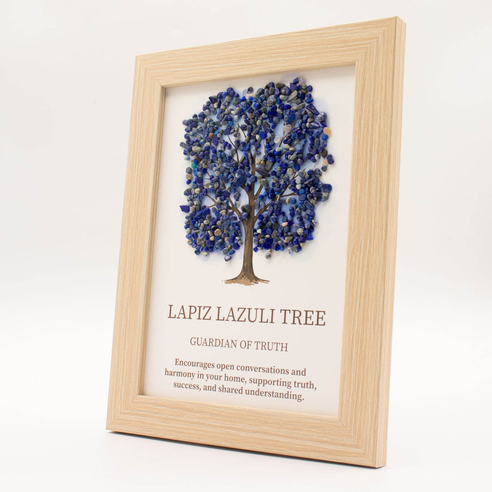 Framed Lapis Lazuli Tree of Life Gemstone Picture1