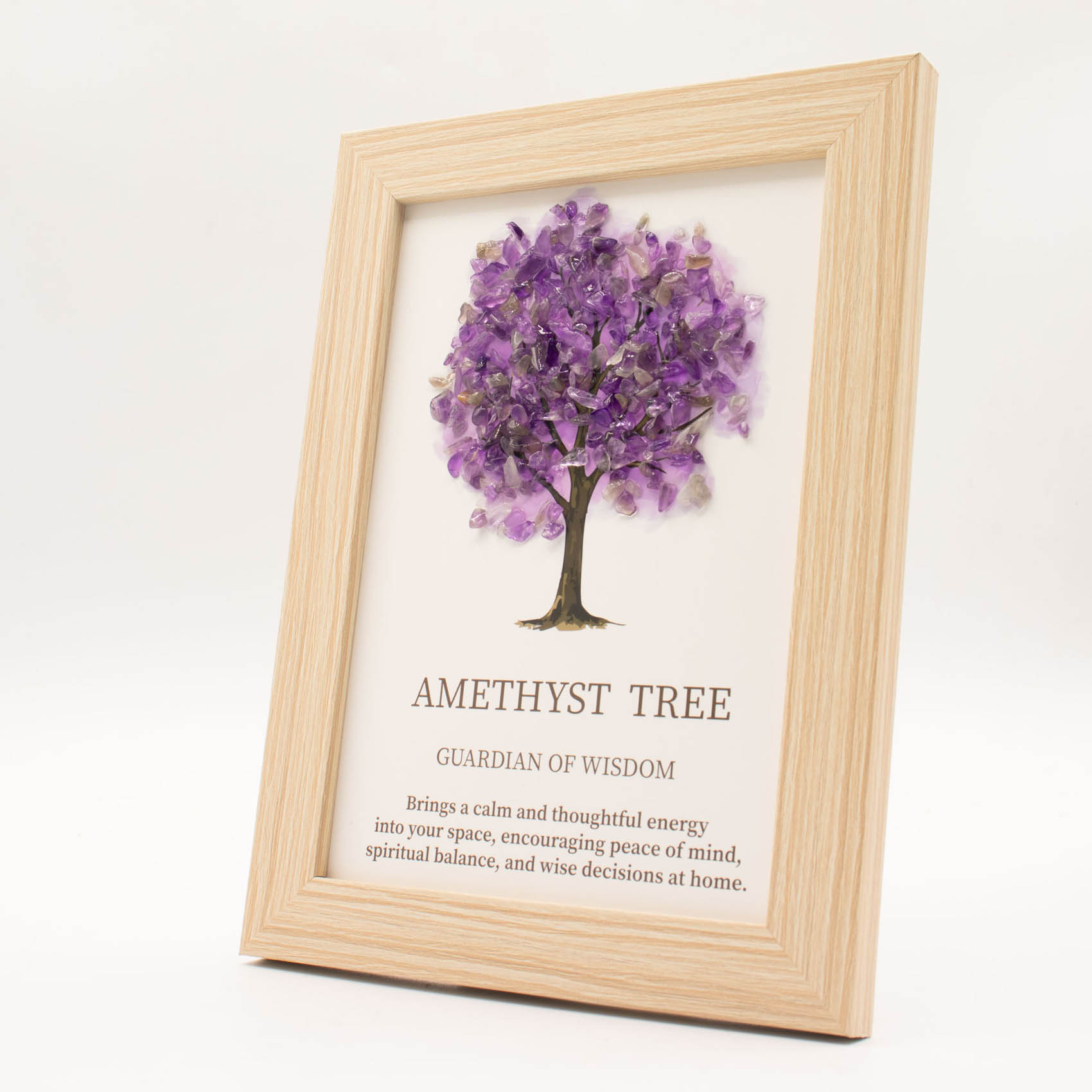 Framed Amethyst Tree of Life Gemstone Picture1