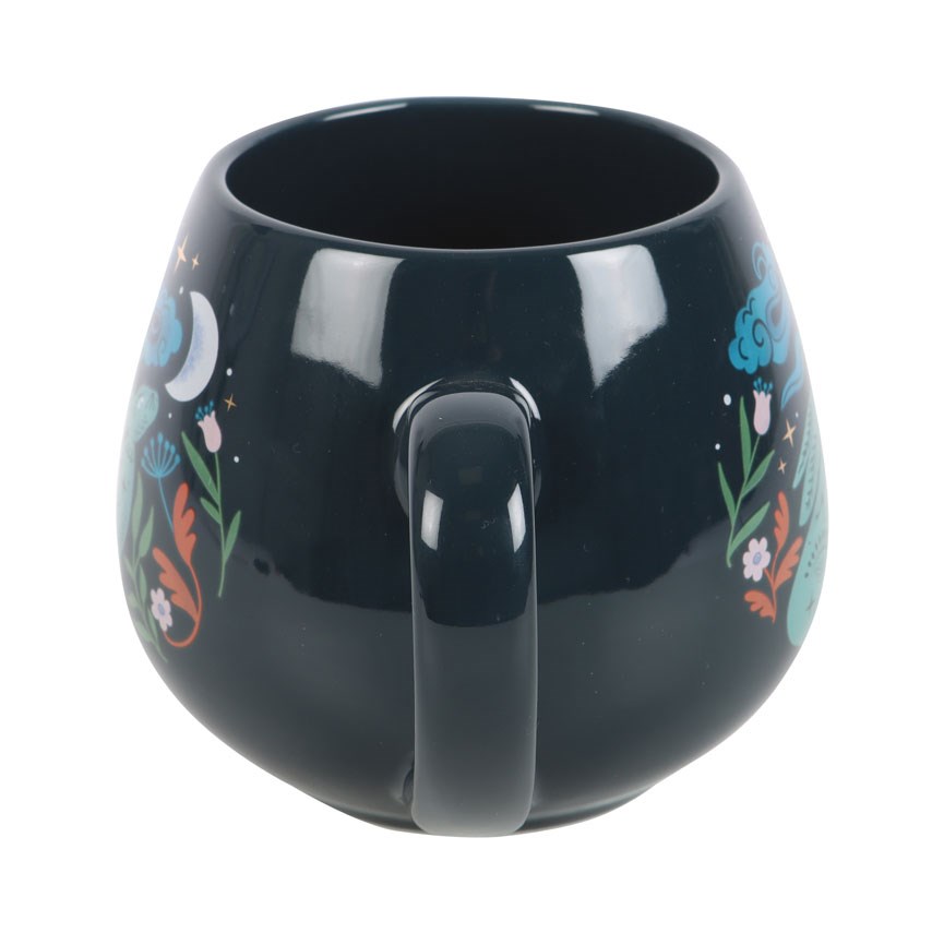 Rounded Midnight Hare Mug in Dark Blue (400ml)1