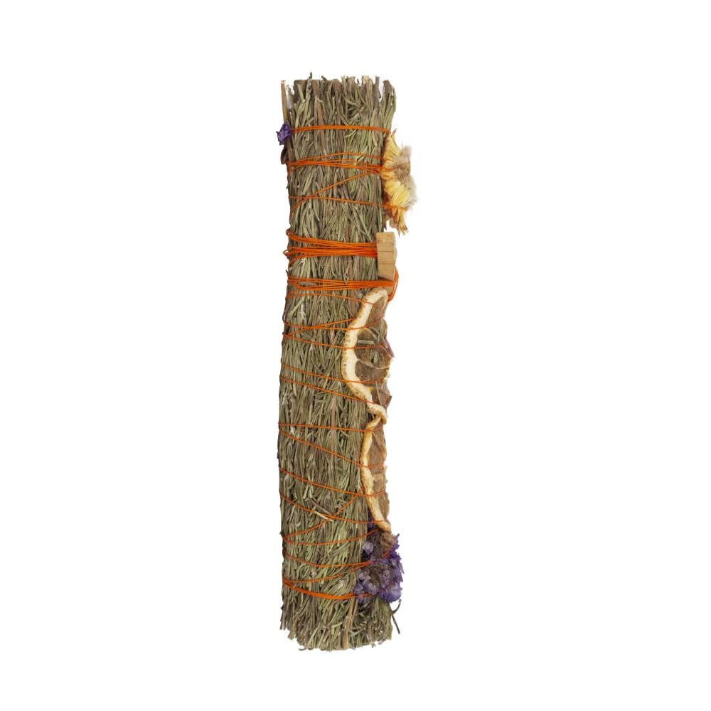9in Luxury Ritual Wand Smudge Stick: Rosemary, Lavender & Rhodonite1
