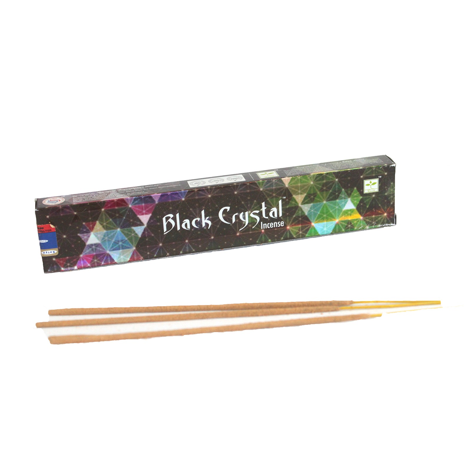 Satya Black Crystal Incense Sticks - 15gram