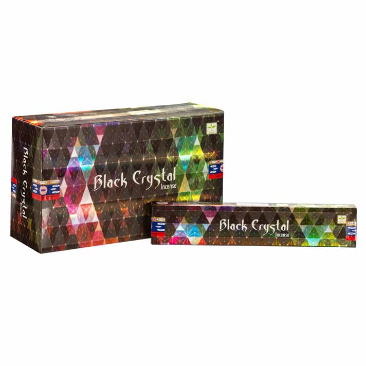 Satya Black Crystal Incense Sticks - 15gram2