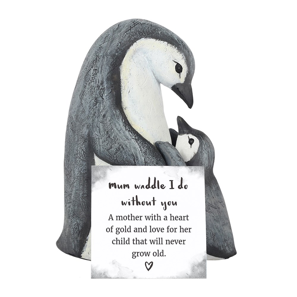 'Mum Waddle I Do Without You' Mother & Baby Penguin Ornament1
