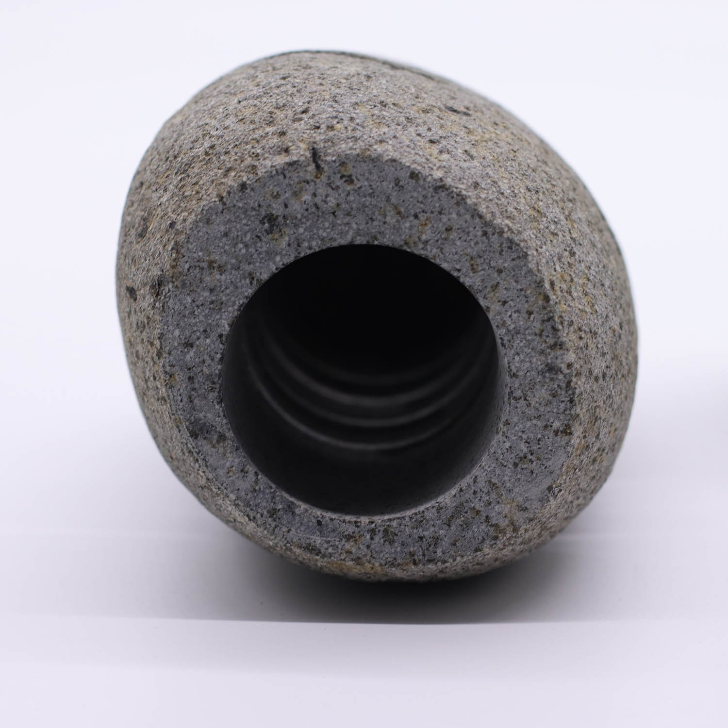 Handcrafted Natural Riverstone Candle Holder (9x20cm)3