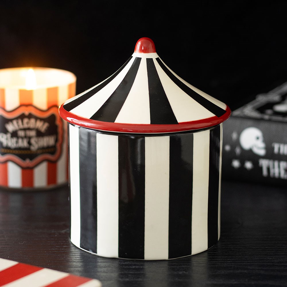 Black Striped Circus Tent Oil Burner4