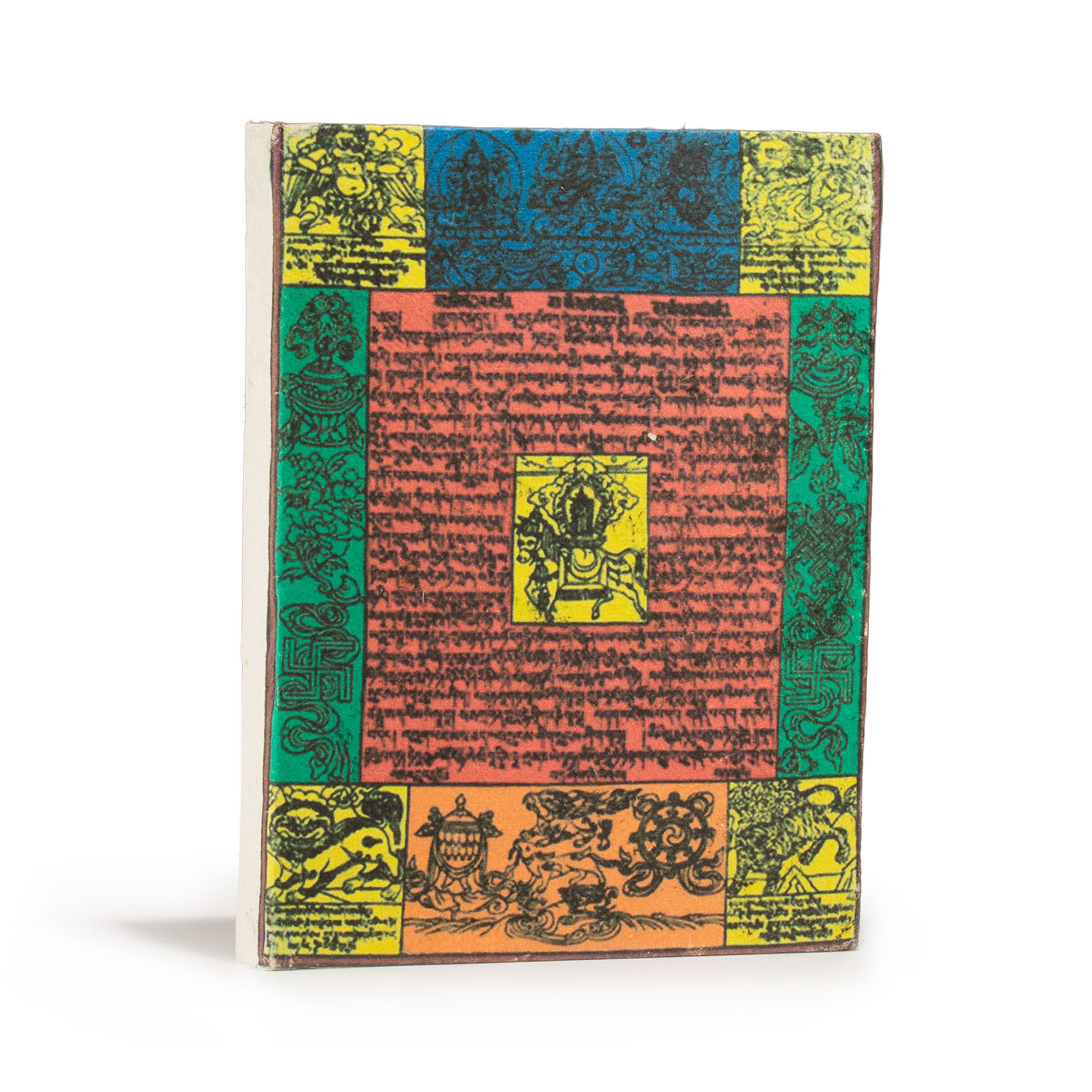 Handmade Lokta Paper Notebook – Traditional Tibetan Prayer Flag (15x12cm)