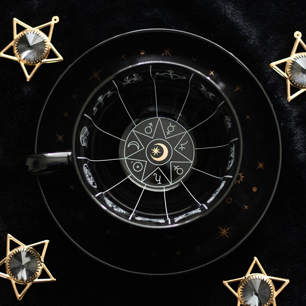 Celestial Astrology Tea Leaf Reading Cup & Saucer Set3